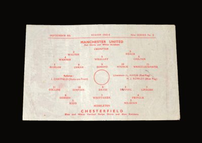 Man Utd v Chesterfield 08.09.1945