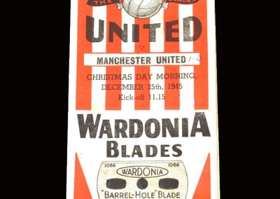 Man Utd v Sheff Utd 25.12.1945