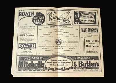Cardiff v Dynamo 17.11.1945 1-10