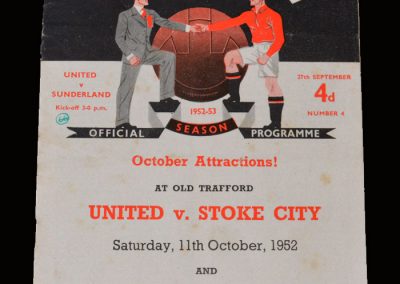 Man Utd v Sunderland 27.09.1952