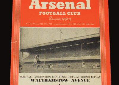 Man Utd v Walthamstow Avenue 05.02.1953 - FA Cup 4th Round Replay