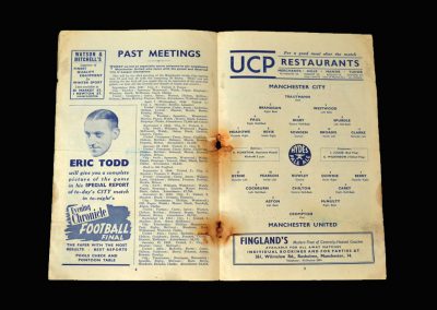 Man City v Man Utd 30.08.1952