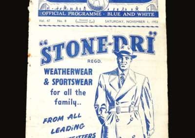 Man City v Sunderland 01.11.1952