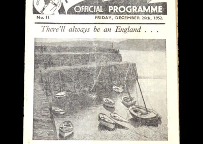 Man City v Preston 26.12.1952 (postponed)
