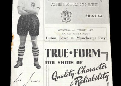 Man City v Luton 04.02.1953 - FA Cup 4th Round Replay