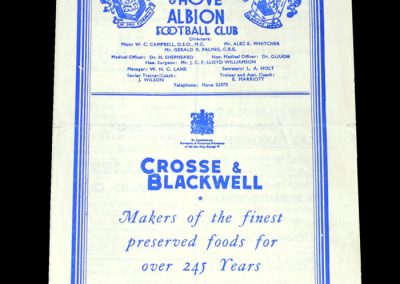 Arsenal v Brighton 06.04.1953