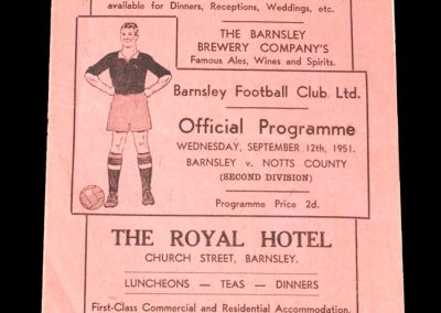 Notts County v Barnsley 12.09.1951