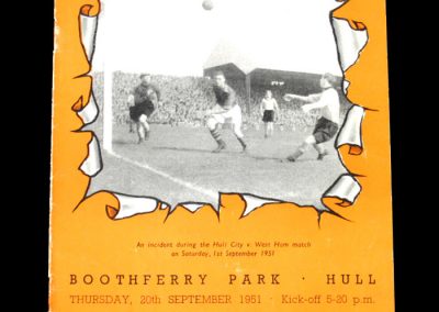 Notts County v Hull City 20.09.1951
