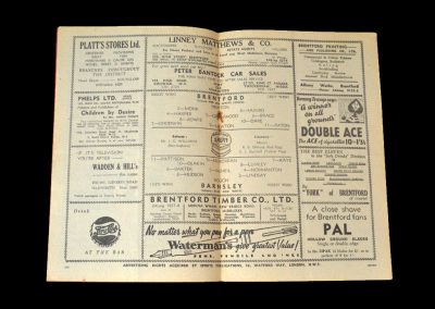 Brentford v Barnsley 12.04.1952