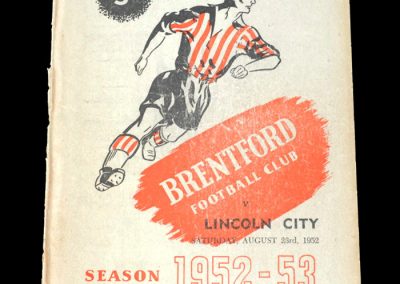 Brentford v Lincoln 23.08.1952