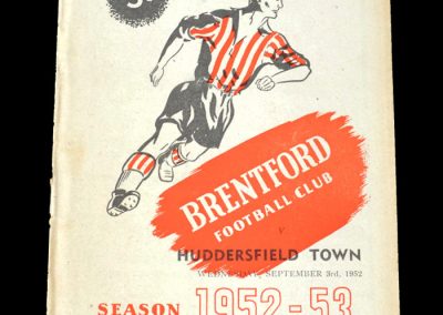 Brentford v Huddersfield 03.09.1952