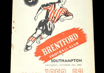 Brentford v Southampton 11.10.1952