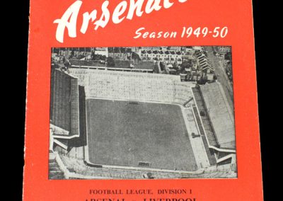Arsenal v Liverpool 03.09.1949