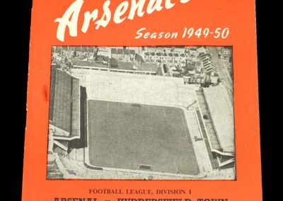 Arsenal v Huddersfield 14.01.1950