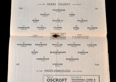 Derby v Middlesbrough 05.11.1949