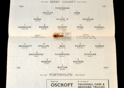 Derby v Portsmouth 08.03.1950