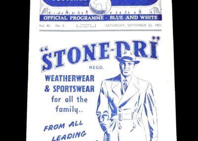 Man City v Arsenal 22.09.1951