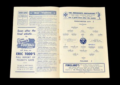 Man City v Fulham 22.03.1952