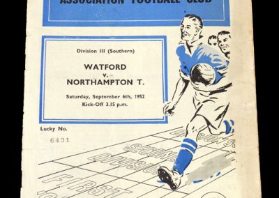 Watford v Northampton 06.09.1952