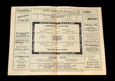Gloucester v East Fife 16.02.1953