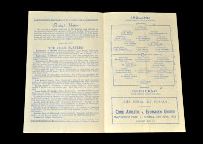 Ireland v Scotland 06.04.1953 - Junior International