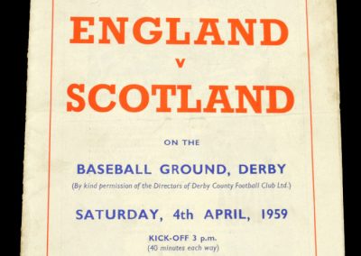 England v Scotland 04.04.1959 | English Schools Football League