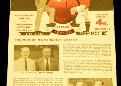 Tottenham Hotspur v Manchester United 20.09.1958