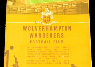 Wolverhampton Wanderers v Manchester United 04.10.1958