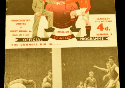 Manchester United v West Bromwich Albion 25.10.1958