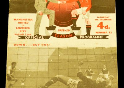 Manchester United v Leicester City 06.12.1958