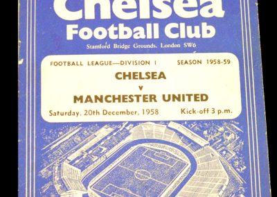 Chelsea v Manchester United 20.12.1958