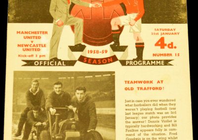 Newcastle United v Manchester United 31.01.1959