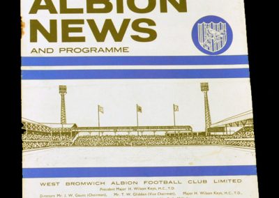 West Bromwich Albion v Manchester United 12.12.1964