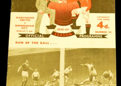 Birmingham City v Manchester United 18.04.1959