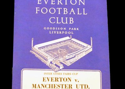 Everton v Manchester United 09.02.1965 | Inter-Cities Fairs Cup | 3rd Round 2nd leg