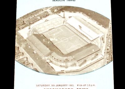 Manchester City v Shrewsbury Town 09.01.1965 | FA Cup 3rd Round