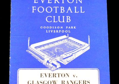 Everton v Glasgow Rangers 02.12.1963
