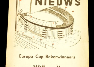 Willem 2 | 25.09.1963 | European Cup Winners Cup 1st round