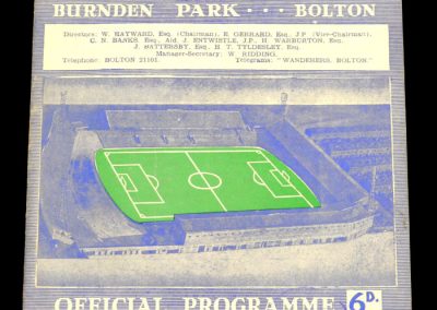 Bolton Wanderers v Manchester United 05.10.1963