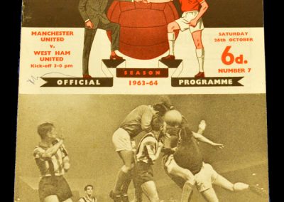 Manchester United v West Ham United 26.10.1963