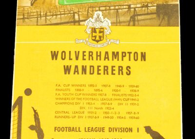 Wolverhampton Wanderers v Manchester United 02.11.1963
