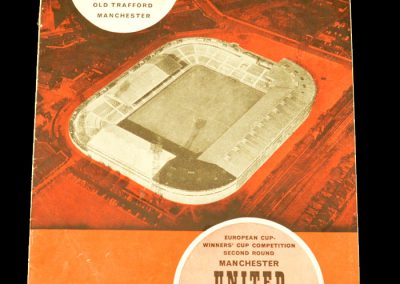 Manchester United v Tottenham Hotspur 10.12.1963 | European Cup Winners Cup 2nd Round