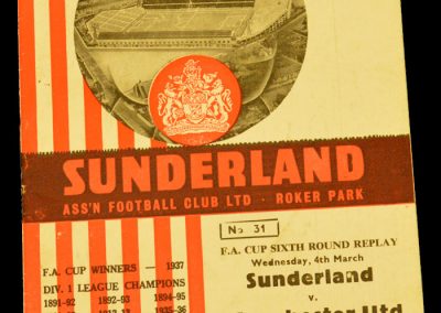 Sunderland v Manchester United 04.03.1964 | FA Cup 6th Round Replay