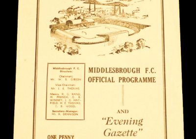 Grimsby Town v Middlesbrough 31.10.1959