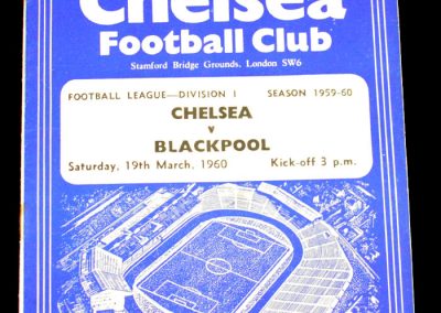 Chelsea v Blackpool 19.03.1960