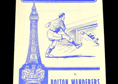 Blackpool FC v Bolton Wanderers 10.09.1960