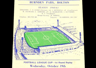 Bolton Wanderers v Hull City 19.10.1960