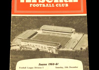 Arsenal v Bolton Wanderers 10.12.1960