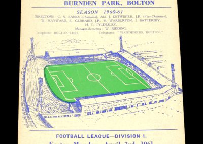 Aston Villa v Bolton Wanderers 03.04.1961