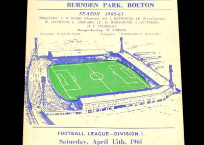 Bolton Wanderers v Nottingham Forest 15.04.1961